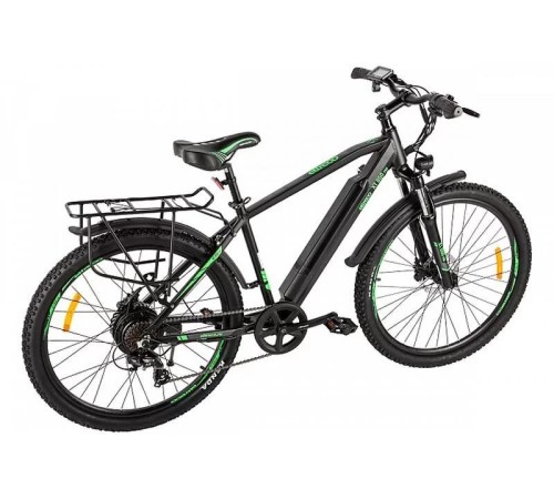 Велогибрид Eltreco XT 850 Pro Черно-зеленый-2673