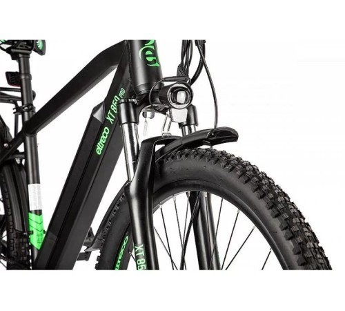 Велогибрид Eltreco XT 850 Pro Черно-зеленый-2673