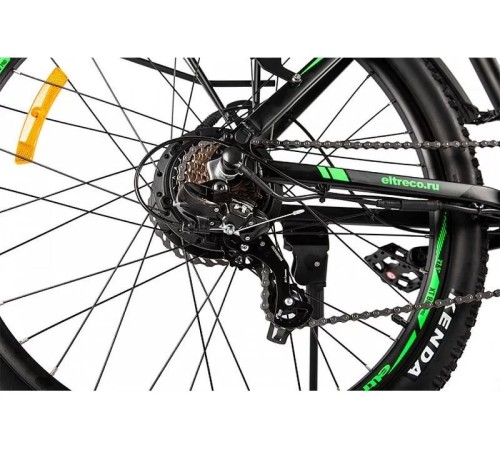 Велогибрид Eltreco XT 850 Pro Черно-зеленый-2673