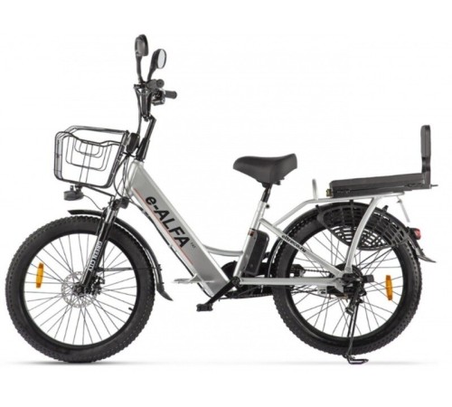 Велогибрид GREEN CITY e-ALFA Fat темно-серый-2163