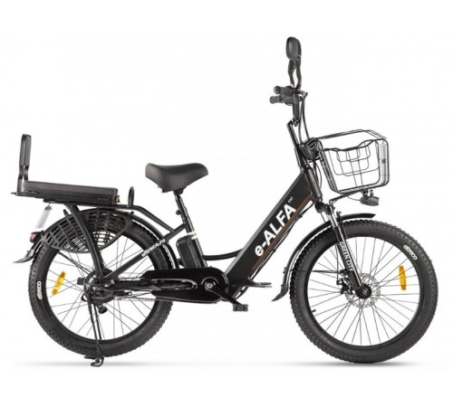 Велогибрид GREEN CITY e-ALFA Fat темно-серый-2163