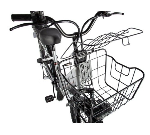 Велогибрид GREEN CITY e-ALFA Fat темно-серый-2163