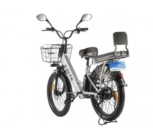 Велогибрид GREEN CITY e-ALFA Fat темно-серый-2163