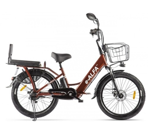 Велогибрид GREEN CITY e-ALFA Fat темно-серый-2163