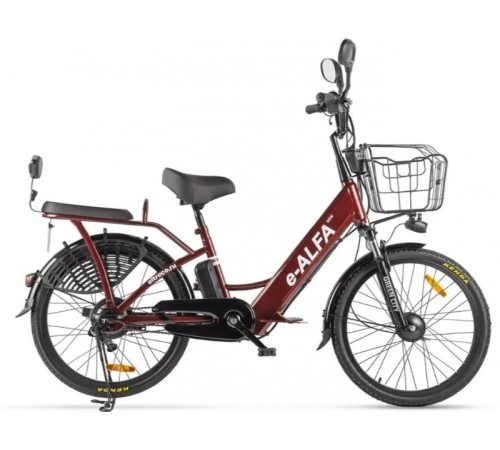 Велогибрид GREEN CITY e-ALFA new темно-серый-2154