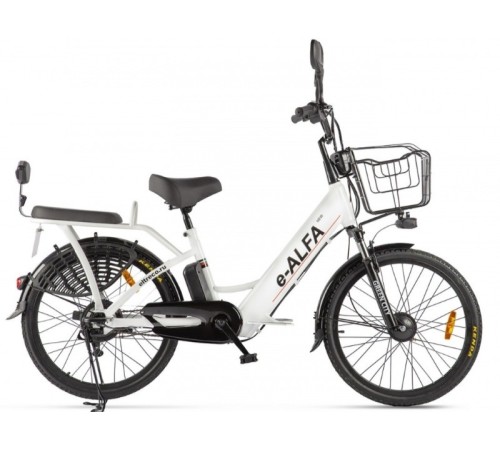 Велогибрид GREEN CITY e-ALFA new темно-серый-2154