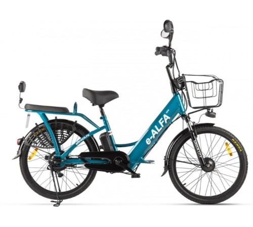 Велогибрид GREEN CITY e-ALFA new темно-серый-2154