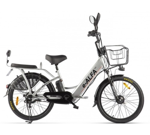 Велогибрид GREEN CITY e-ALFA new темно-серый-2154