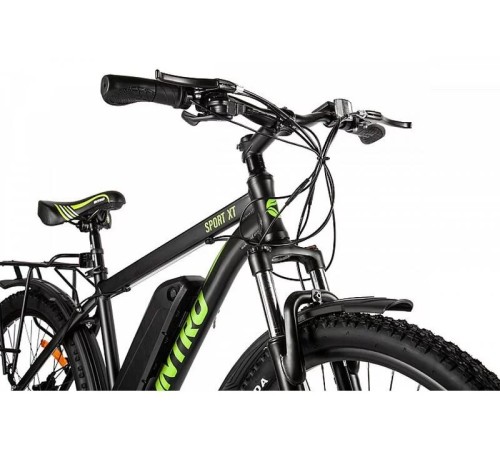 Велогибрид INTRO Sport XT Черно-зеленый-2687