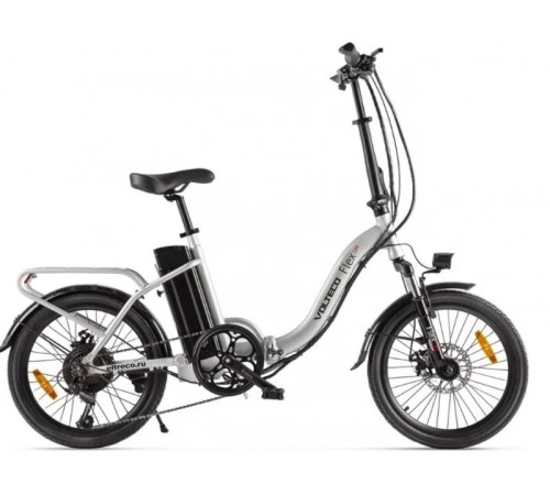 Велогибрид VOLTECO FLEX UP! черно-серый-2201