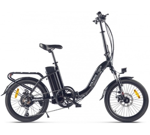 Велогибрид VOLTECO FLEX UP! черно-серый-2201