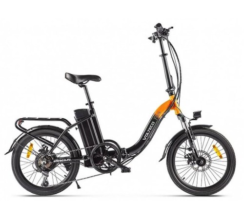 Велогибрид VOLTECO FLEX UP! черно-серый-2201