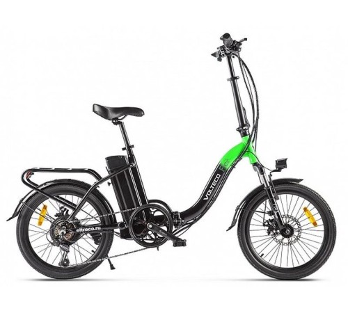 Велогибрид VOLTECO FLEX UP! черно-серый-2201