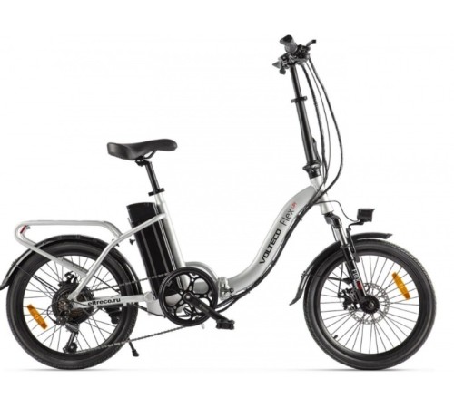 Велогибрид VOLTECO FLEX UP! черно-серый-2201
