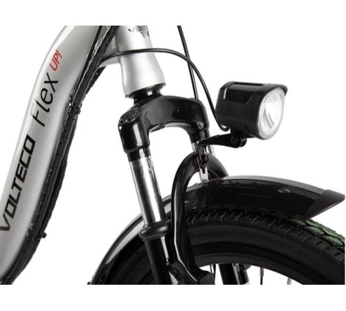 Велогибрид VOLTECO FLEX UP! черно-серый-2201