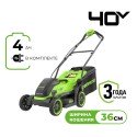 Газонокосилка аккумуляторная Greenworks GD40LM361 (1хАКБ 4Ач и ЗУ)