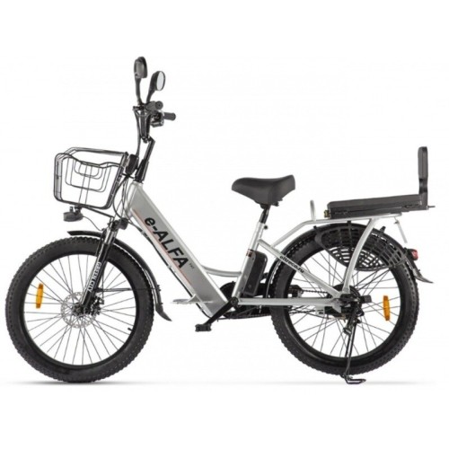 Велогибрид GREEN CITY e-ALFA Fat темно-серый-2163