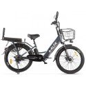 Велогибрид GREEN CITY e-ALFA Fat темно-серый-2163