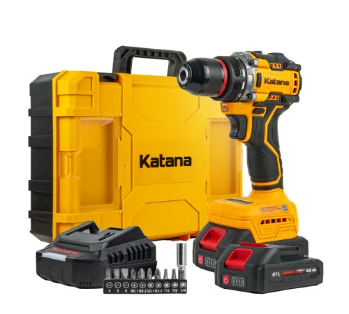 Дрель-шуруповерт аккумуляторный KATANA HD Line BCD5501 (2 АКБ и ЗУ)