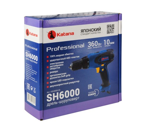 Дрель-шуруповерт KATANA SH6000