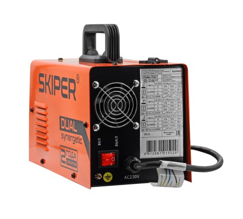 Полуавтомат сварочный Skiper FLUX/MMA-210D