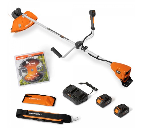 Триммер аккумуляторный  Daewoo Power DABC 4242Li SET (2хАКБ и ЗУ)