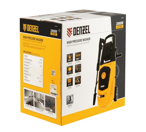 Мойка высокого давления Denzel R-170D