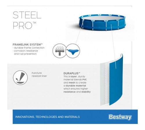 Каркасный бассейн Bestway Steel Pro 56679 (305x76)