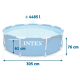 Каркасный бассейн Intex Metal Frame 305х76 (56999/28202)