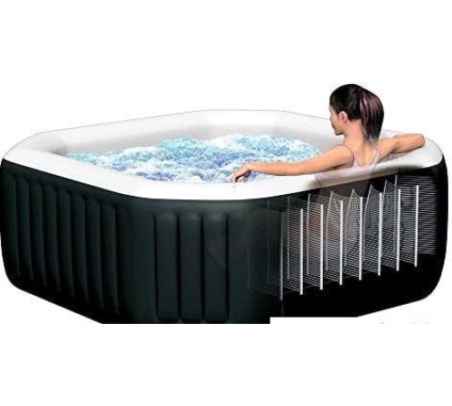 Надувной бассейн Intex Jet & Bubble Deluxe 28458 (201x71)