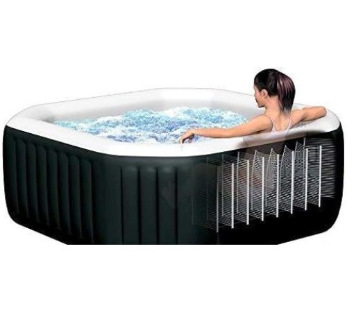 Надувной бассейн Intex Jet & Bubble Deluxe 28462 (218x71)