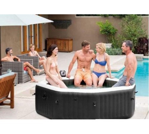 Надувной бассейн Intex Jet & Bubble Deluxe 28462 (218x71)