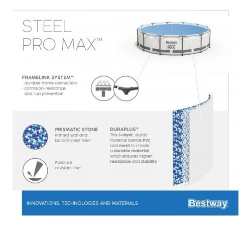 Каркасный бассейн Bestway Steel Pro 56406 (305x76)