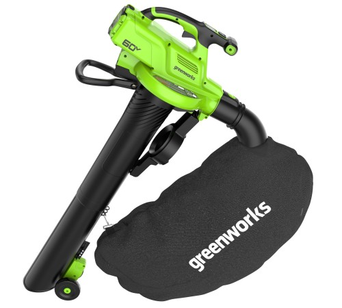 Воздуходувка-пылесос аккумуляторный Greenworks 60V GD60BVII (Без АКБ и ЗУ)