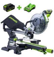 Торцовочная пила Greenworks GD24MS216 24V (1хАКБ 4Ач и ЗУ)