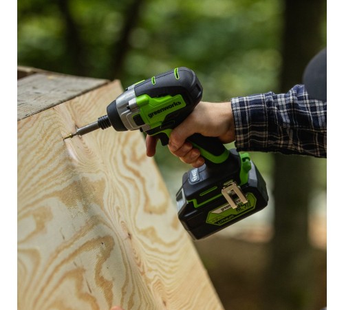 Винтоверт ударный аккумуляторный Greenworks 24V GD24ID3 (1 АКБx2Ач и ЗУ)