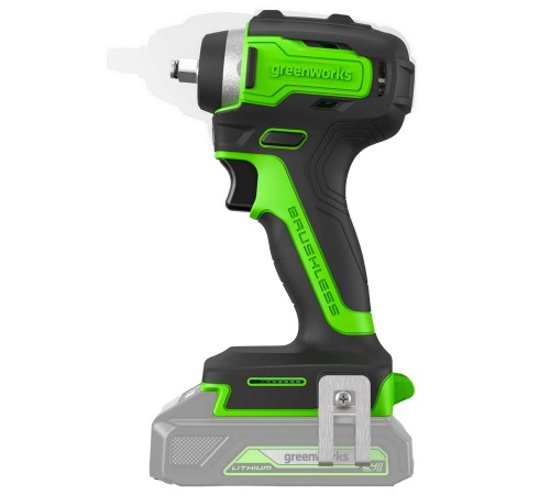 Гайковерт ударный аккумуляторный  Greenworks 24V G24IW200 (1АКБх4Ач и ЗУ)