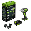 Гайковерт ударный аккумуляторный Greenworks 24V GD24IW400 (1АКБх4Ач и ЗУ)