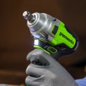 Гайковерт ударный аккумуляторный Greenworks 24V GD24IW400 (1АКБх4Ач и ЗУ)