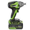 Гайковерт ударный аккумуляторный Greenworks 24V GD24IW400 (1хАКБх5Ач и ЗУ)