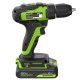 Дрель-шуруповерт аккумуляторная  Greenworks 24V GD24DD35 (2хАКБ 2Ач и ЗУ)