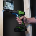 Дрель-шуруповерт аккумуляторная  Greenworks 24V GD24DD35 (2хАКБ 2Ач и ЗУ)