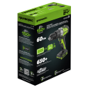 Дрель-шуруповерт ударная аккумуляторная Greenworks 24V GD24DD60 (1хАКБ 2Ач и ЗУ)