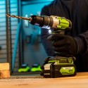 Дрель-шуруповерт ударная аккумуляторная Greenworks 24V GD24DD60 (2хАКБ 2Ач и ЗУ)