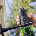 Дрель-шуруповерт ударная аккумуляторная Greenworks 24V GD24DD140 (1хАКБ 4Ач и ЗУ)