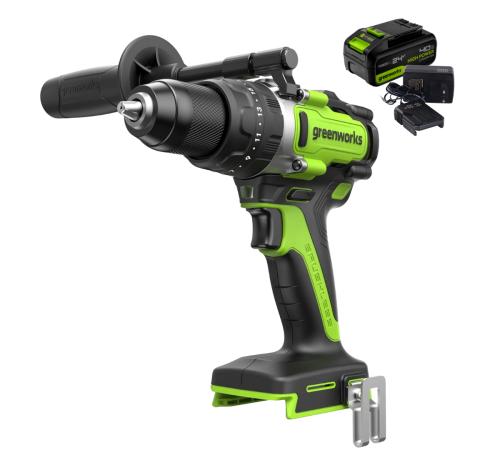 Дрель-шуруповерт ударная аккумуляторная Greenworks 24V GD24DD140 (1хАКБ 4Ач и ЗУ)