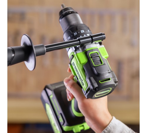 Дрель-шуруповерт ударная аккумуляторная Greenworks 24V GD24DD140 (2хАКБ 4Ач и ЗУ)