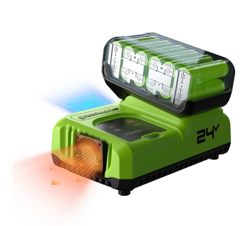 Ультрабыстрое зарядное устройство Greenworks 24V G24C8 8А