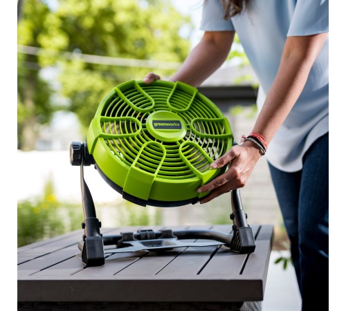 Вентилятор с гибридным питанием Greenworks G24FAN 24V (Без АКБ и ЗУ)