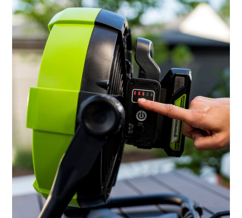 Вентилятор с гибридным питанием Greenworks G24FAN 24V (Без АКБ и ЗУ)